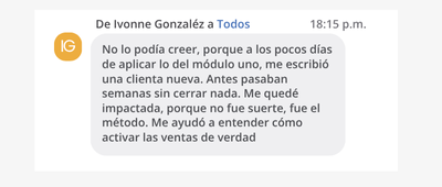 Testimonio de Ivonne
