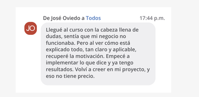 Testimonio de Jose Oviedo