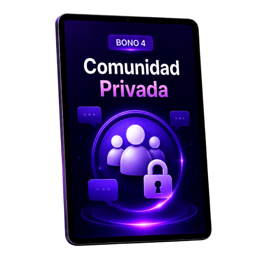 Mockup del bono 4: Grupo Privado de WhatsApp
