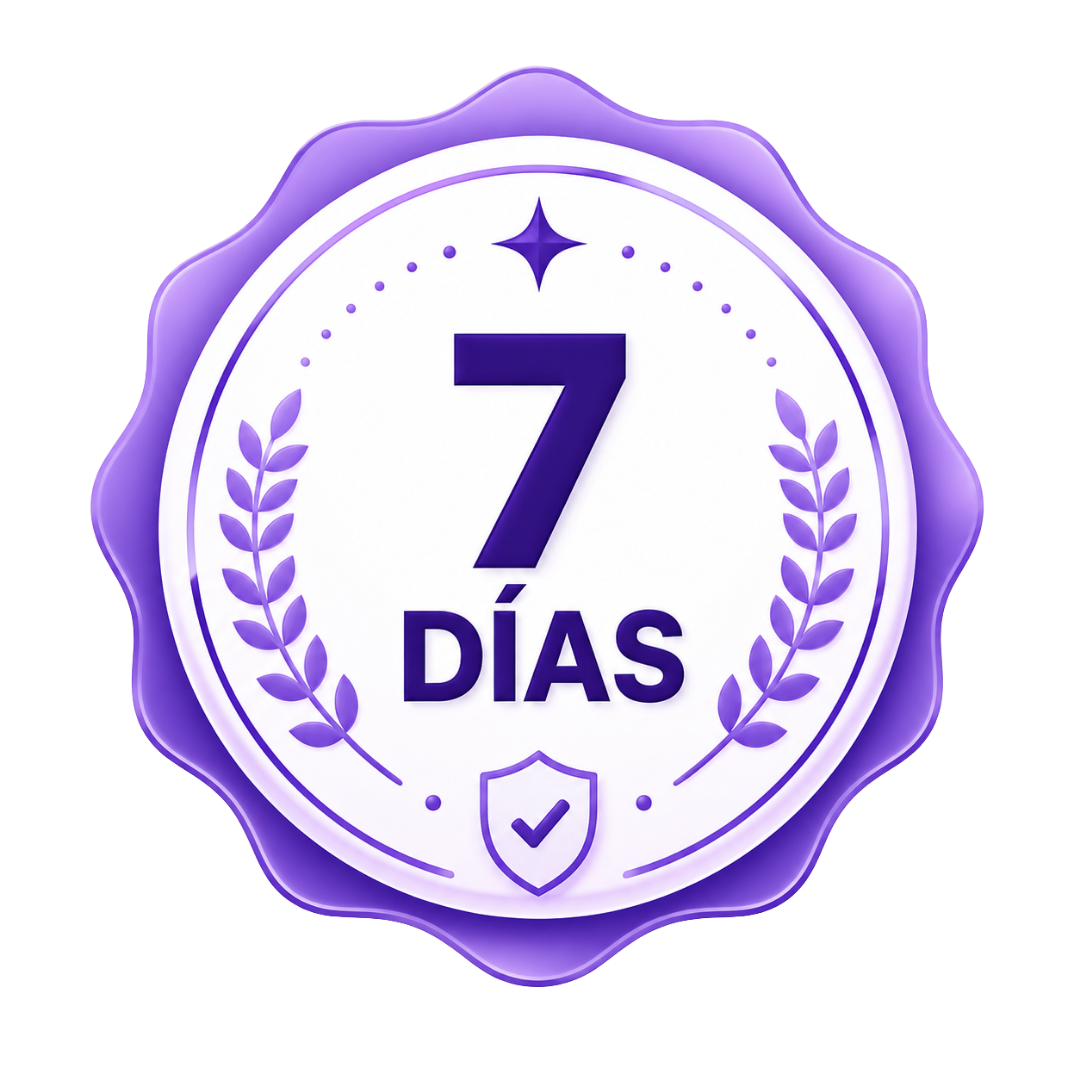Sello de garantía de 7 días sin riesgo